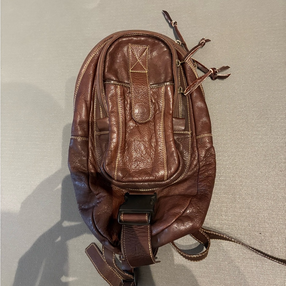 Brown Leather Men's Bag